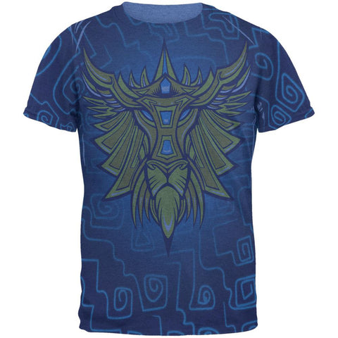 Glowing God Lion Gold Mens T Shirt
