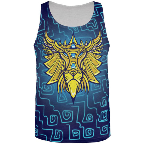 Glowing God Lion Gold Mens Tank Top