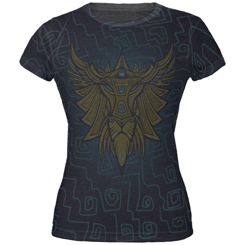 Glowing God Lion Gold Juniors Soft T Shirt