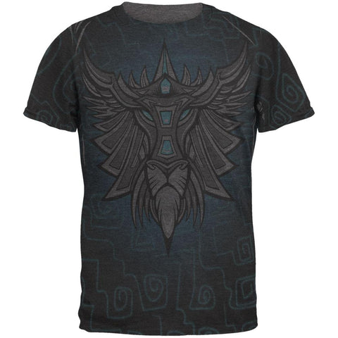 Glowing God Lion Grey Mens Soft T Shirt