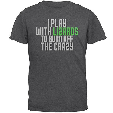 Play With Lizards Burn Crazy Mens T Shirt