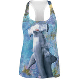 Hammerhead Distressed Splatter All Over Womens Work Out Tank Top