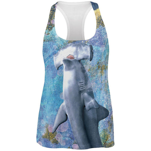 Hammerhead Distressed Splatter All Over Womens Work Out Tank Top