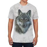 Timber Wolf Face Mens Soft T Shirt