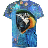 Exotic Blue Gold Macaw All Over Mens T Shirt