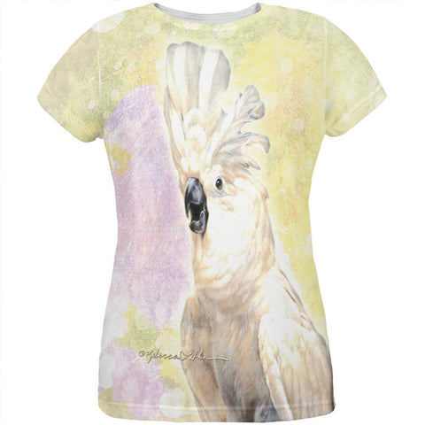 Screaming Cockatoo All Over Womens T Shirt