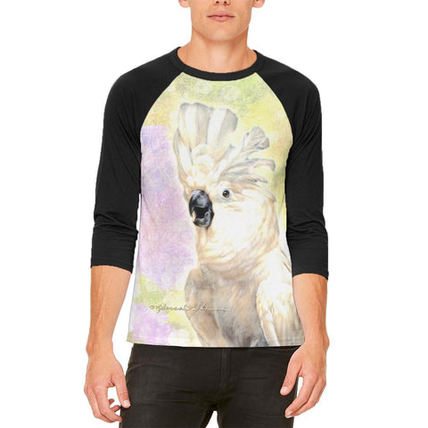 Screaming Cockatoo Mens Raglan T Shirt