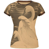 Enchanted Swans of Winter Juniors Soft T Shirt