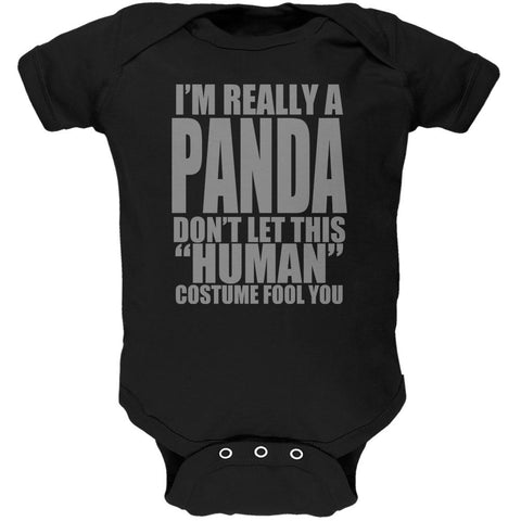 Halloween Human Panda Costume Soft Baby One Piece