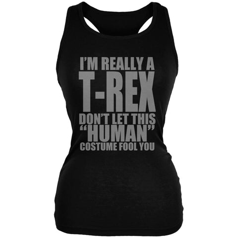 Halloween Human T-Rex Costume Juniors Soft Tank Top