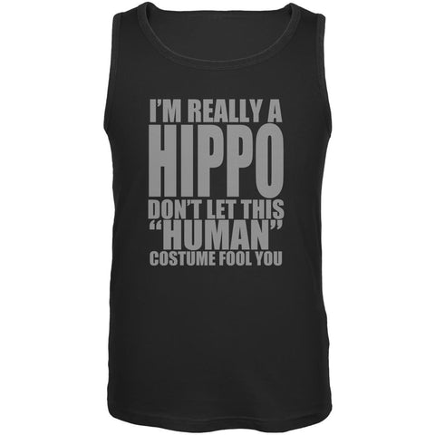 Halloween Human Hippo Costume Mens Tank Top