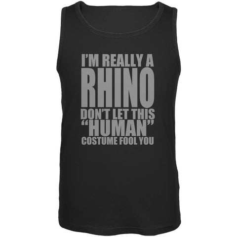 Halloween Human Rhino Costume Mens Tank Top