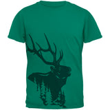 Elk In The Woods Silhouette Mens T Shirt front view