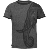 Tribal Mosaic Elephant Mens Ringer T Shirt front view