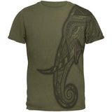 Tribal Mosaic Elephant Mens Soft T Shirt