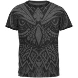 Trippy Tribal Owl Mens Ringer T Shirt