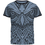 Trippy Tribal Owl Mens Ringer T Shirt