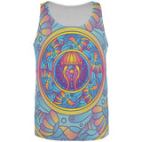 Mandala Trippy Stained Glass Jellyfish All Over Mens Tank Top