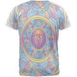 Mandala Trippy Stained Glass Jellyfish Mens T Shirt