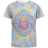 Mandala Trippy Stained Glass Jellyfish Mens T Shirt