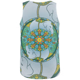 Mandala Trippy Stained Glass Elephant All Over Mens Tank Top