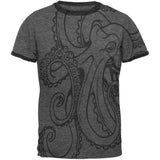 Octopus Outline Mens Ringer T Shirt