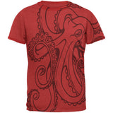 Octopus Outline Mens Ringer T Shirt
