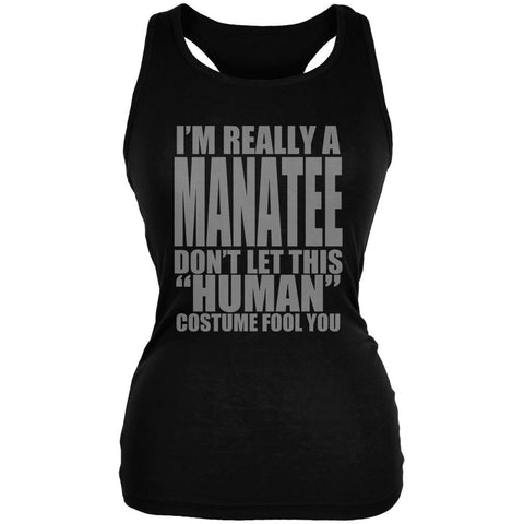 Halloween Human Manatee Costume Juniors Soft Tank Top