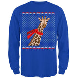 Big Giraffe Scarf Ugly Christmas Sweater Mens Long Sleeve T Shirt