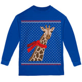 Big Giraffe Scarf Ugly Christmas Sweater Youth Long Sleeve T Shirt