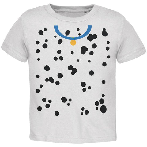 Halloween Dalmatian Puppy Costume Toddler T Shirt Blue Collar