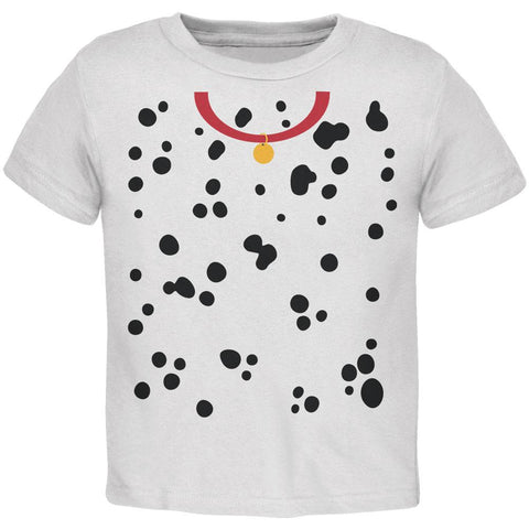 Halloween Dalmatian Puppy Costume Toddler T Shirt Red Collar