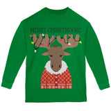 Christmas Merry ChristMoose Moose Youth Long Sleeve T Shirt
