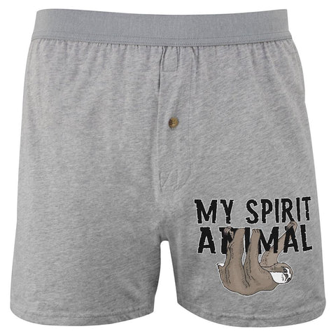 Sloth Is My Spirit Animal Soft Knit Boxer