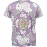 Mandala Trippy Stained Glass Easter Bunny Mens T Shirt