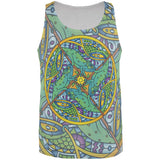Mandala Trippy Stained Glass Chameleon All Over Mens Tank Top