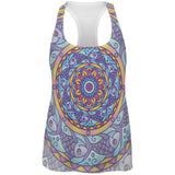 Mandala Trippy Stained Glass Fish All Over Womens Work Out Tank Top