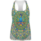 Mandala Trippy Stained Glass Peacock All Over Womens Work Out Tank Top