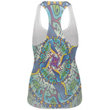 Mandala Trippy Stained Glass Spring Birds All Over Womens Work Out Tank Top