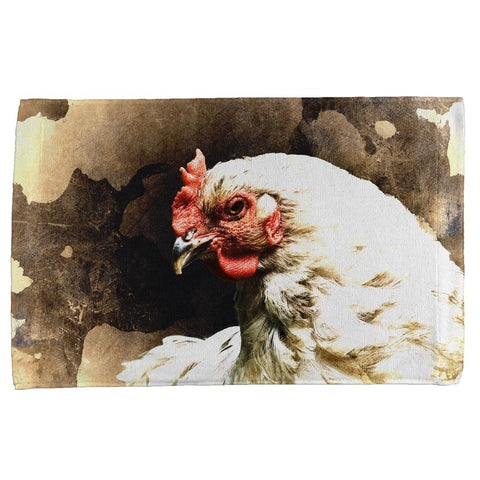 Queen Of The Barnyard Chicken All Over Hand Towel