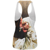 Queen Of The Barnyard Chicken All Over Womens Work Out Tank Top