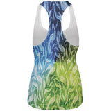 Peacocks And Feathers All Over Womens Work Out Tank Top