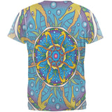 Mandala Trippy Stained Glass Seahorse All Over Mens T Shirt