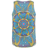 Mandala Trippy Stained Glass Seahorse All Over Mens Tank Top