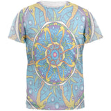 Mandala Trippy Stained Glass Seahorse Mens T Shirt