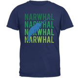 Narwhal Stacked Repeat Mens T Shirt