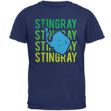 Stingray Ray Stacked Repeat Mens T Shirt