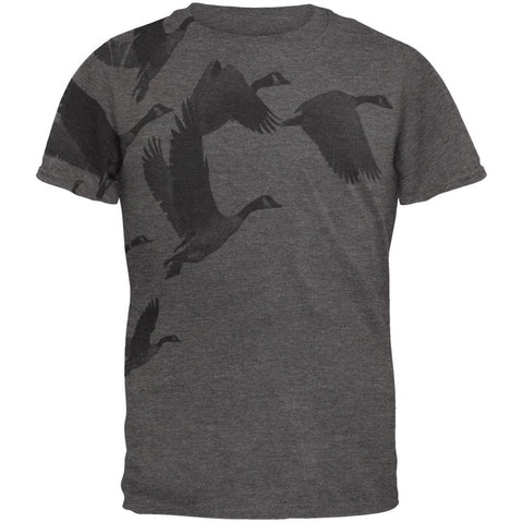 Canadian Geese Goose Flying V Mens Soft T Shirt