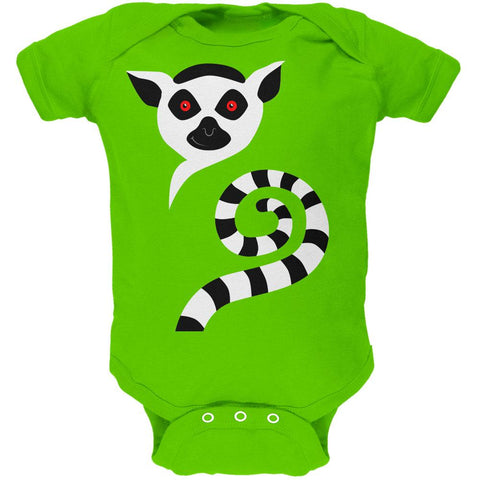 Ring-Tailed Lemur Monkey of Madagascar Soft Baby One Piece