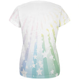 My Spirit Animal Unicorn Pastel Rainbow All Over Womens T Shirt